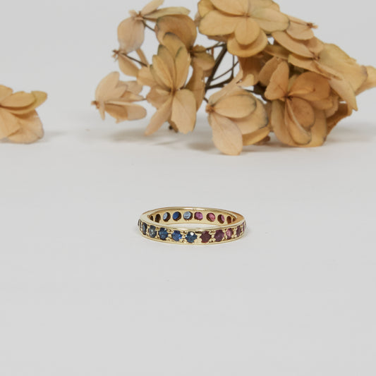 OH ROBIN. 14K - Saphir - Rubin