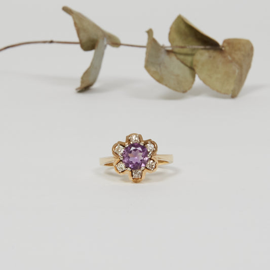 OH WILMA. 14K - Amethyst - Diamant