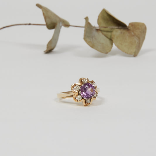 OH WILMA. 14K - Amethyst - Diamant
