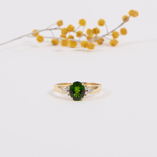 OH DONNA. 14K - Peridot - Diamant