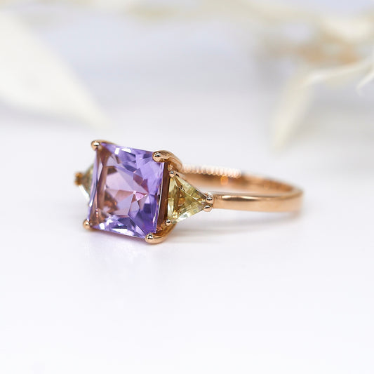 OH FLORENTINE. 18K - Amethyst- Lemonquarz