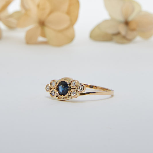 OH FANNY. 14K - Saphir - Diamant