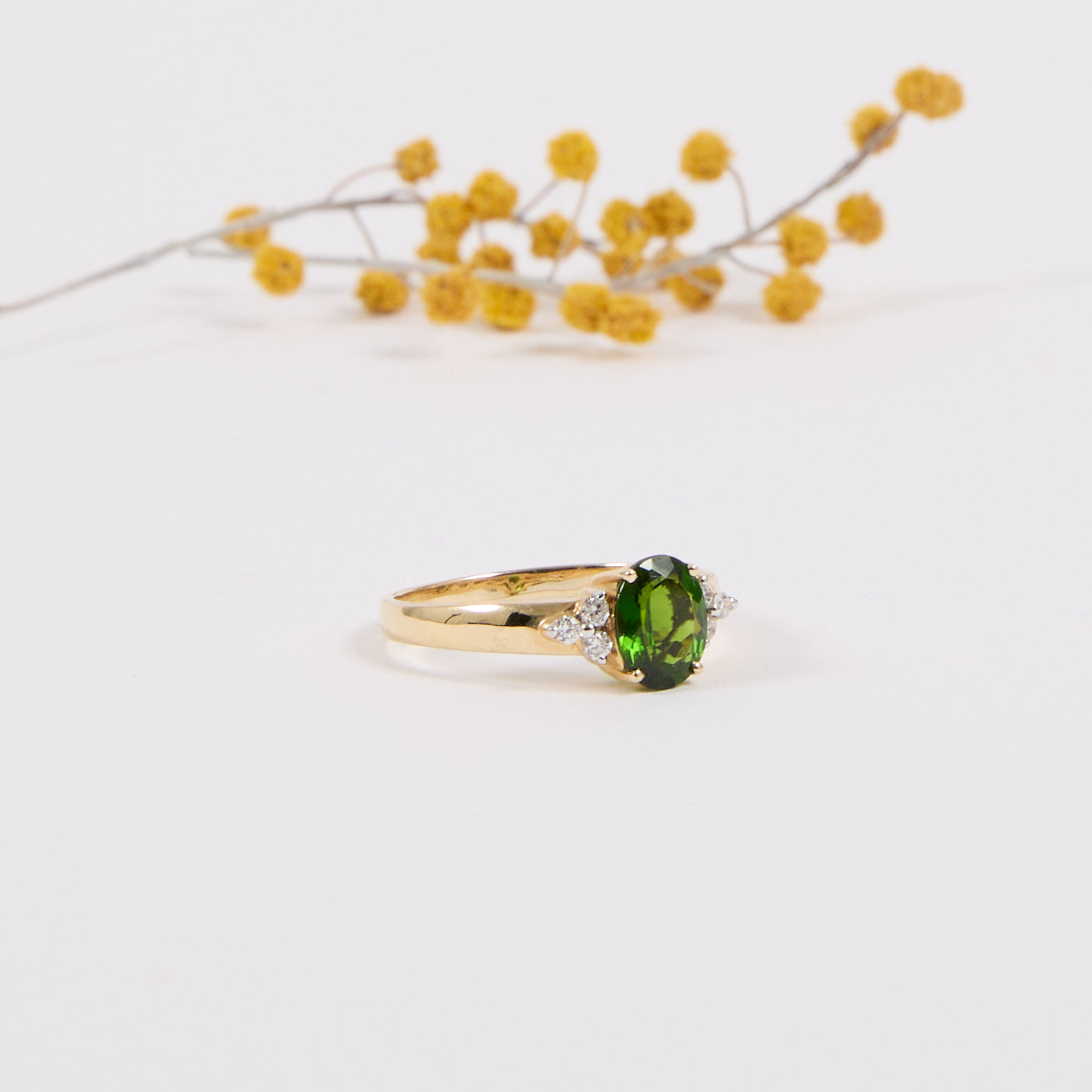 OH DONNA. 14K - Peridot - Diamant