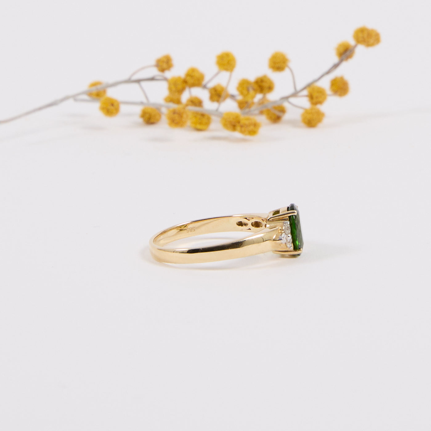OH DONNA. 14K - Peridot - Diamant