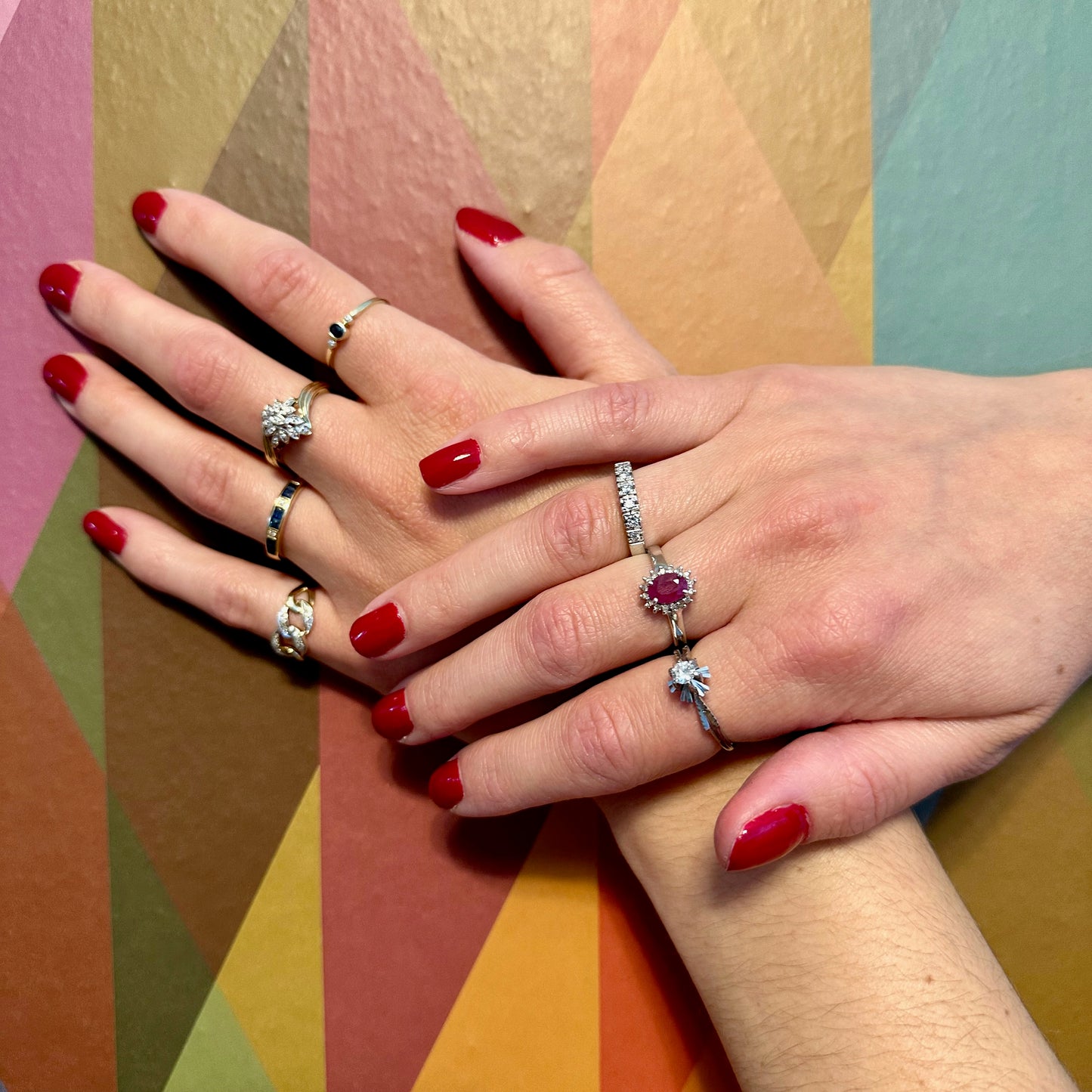 OH VIVIANE. 14K - Rubin - Diamant