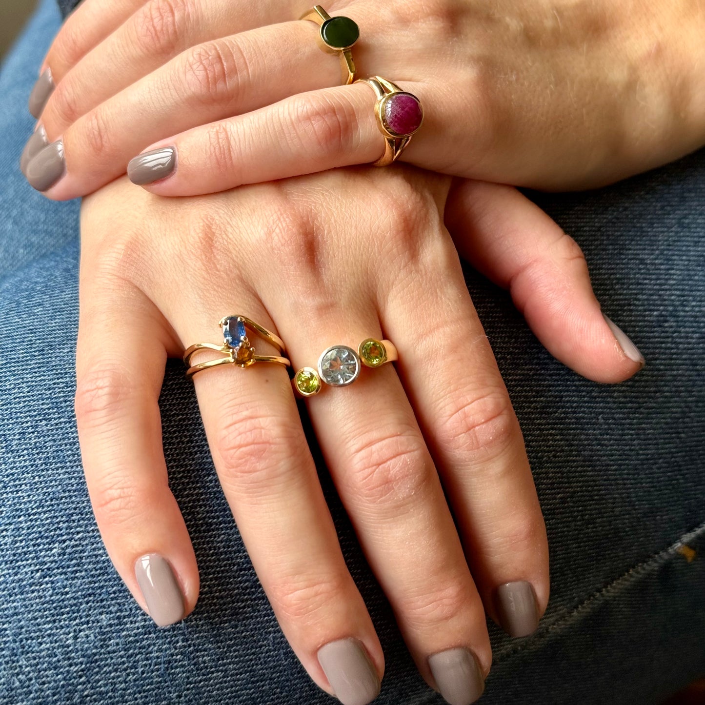 OH RICARDA. 18K - Peridot - Topas