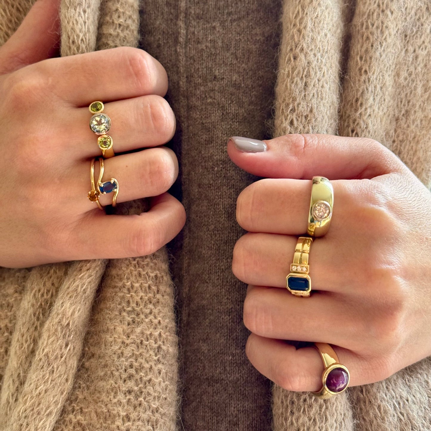 OH RICARDA. 18K - Peridot - Topas