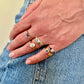 OH POPPY. 14K - Saphir - Diamant